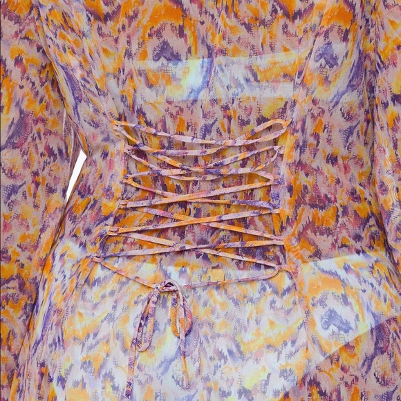 Savage X Fenty Multicolor Cyber Cat Print Cyber Cat Long Robe - Picture 5 of 13